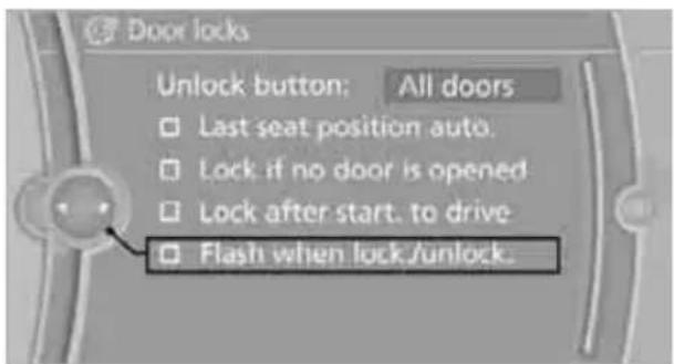 BMW 750i Sedan (2009) - Confirmation signals from the vehicle - 1