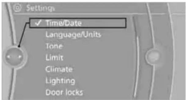 BMW 750i Sedan (2009) - Setting the time - 1