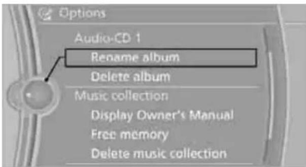 BMW 750i Sedan (2009) - Renaming an album - 1