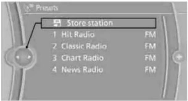 BMW 750i Sedan (2009) - Storing a station - 1