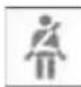 BMW 750i Sedan (2009) - Safety belt reminder for driver's seat and front passenger seat - 1