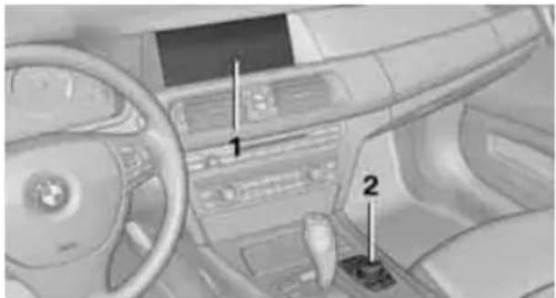 BMW 750i Sedan (2009) - Controls at a glance - 1