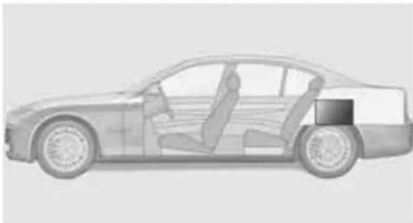 BMW 750i Sedan (2009) - Stowing cargo - 1