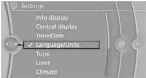 BMW 750i Sedan (2009) - Setting the language - 1