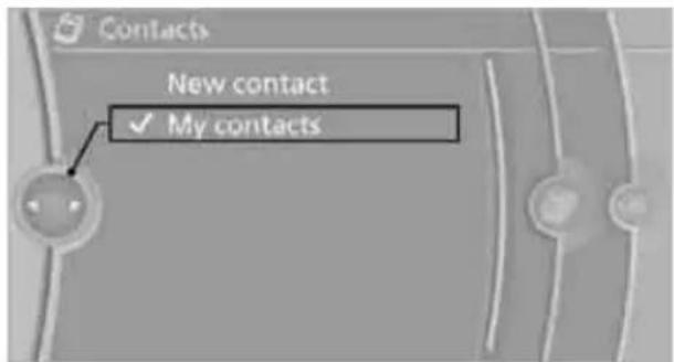 BMW 750i Sedan (2009) - Displaying contacts - 1