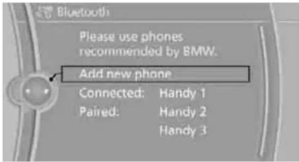 BMW 750i Sedan (2009) - Connecting and pairing - 2