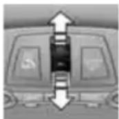 BMW 750i Sedan (2009) - Opening/closing the sliding visor - 1