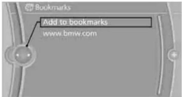 BMW 750i Sedan (2009) - Adding a bookmark - 1