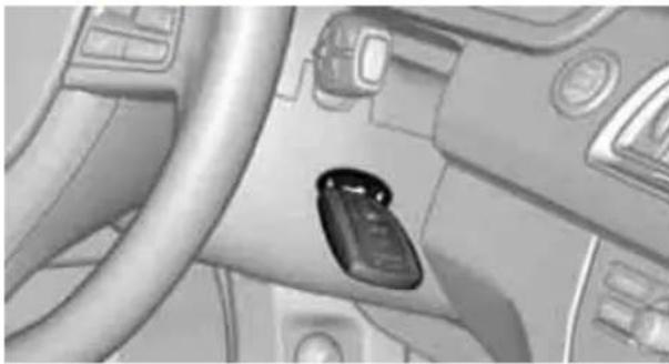 BMW 750i Sedan (2009) - Starting the engine in case of emergency detection of remote control - 1