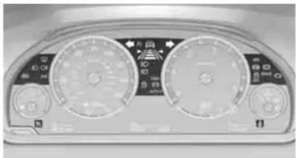 BMW 750i Sedan (2009) - Indicator and warning lamps - 1