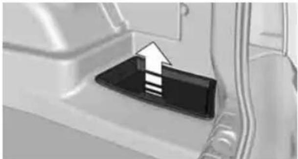 BMW 750i Sedan (2009) - Storage compartment on the side - 1