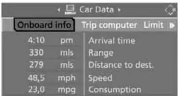 BMW 535i Sedan (2008) - Displays on Control Display - 2