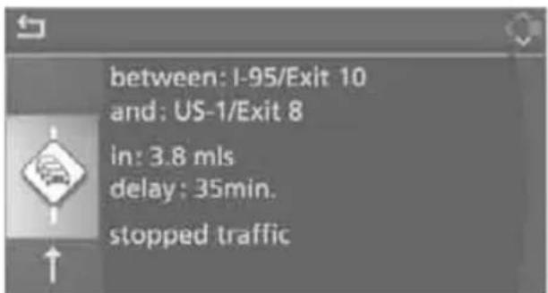 BMW 535i Sedan (2008) - Displaying detailed traffic information - 1