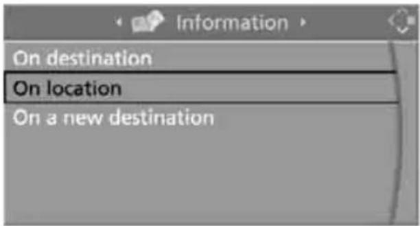 BMW 535i Sedan (2008) - Selecting destination using information - 2