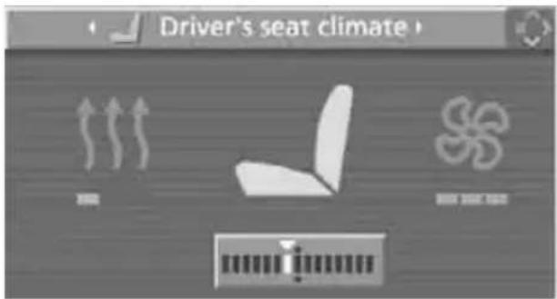 BMW 535i Sedan (2008) - Temperature distribution with active seat ventilation - 1