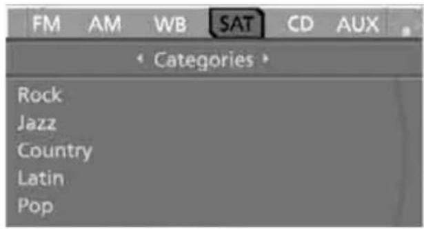 BMW 535i Sedan (2008) - Selecting and storing channel - 1