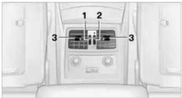 BMW 535i Sedan (2008) - Rear ventilation - 1