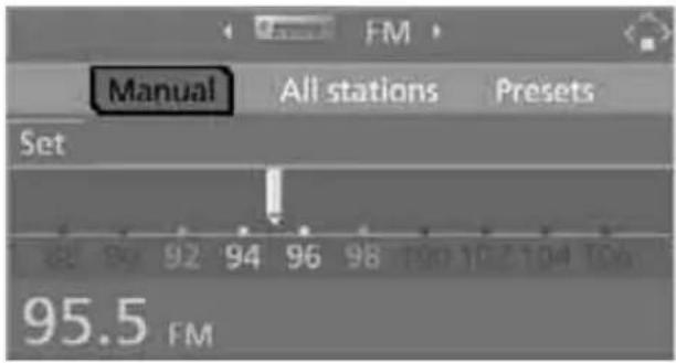 BMW 535i Sedan (2008) - Selecting frequency manually - 1