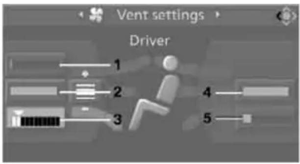 BMW 535i Sedan (2008) - Adjusting air distribution individually – individual program - 1
