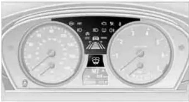BMW 535i Sedan (2008) - Indicator and warning lamps - 1