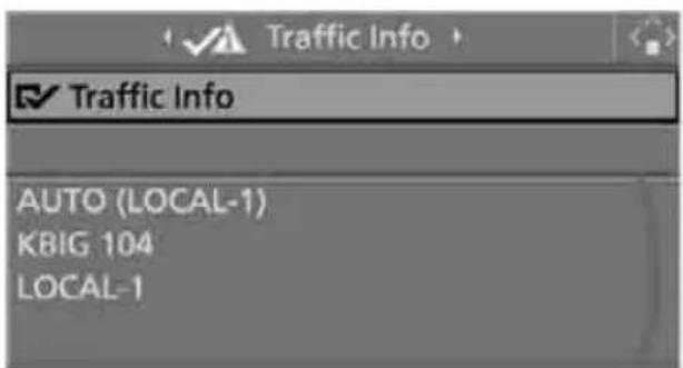 BMW 535i Sedan (2008) - Switching reception of traffic information on/off - 3
