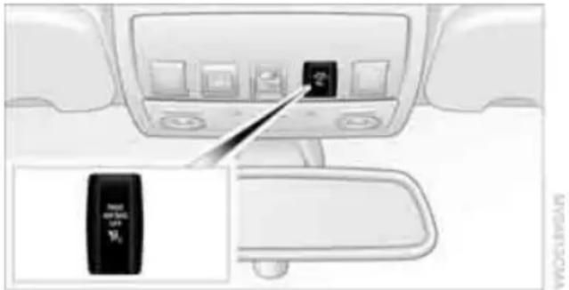 BMW 535i Sedan (2008) - Operating state of front passenger airbags - 1