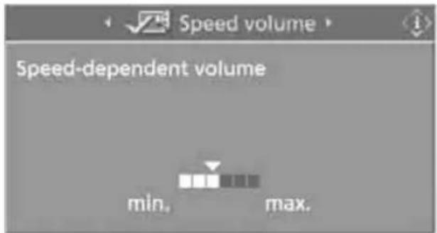 BMW 535i Sedan (2008) - Speed-dependent volume control - 2