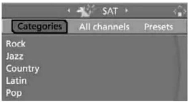 BMW 535i Sedan (2008) - Selecting and storing channel - 2