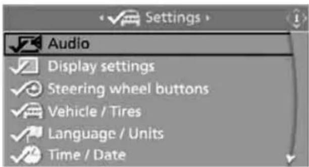BMW 535i Sedan (2008) - Changing tone settings - 1