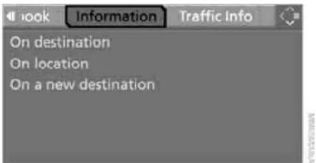 BMW 535i Sedan (2008) - Selecting destination using information - 1