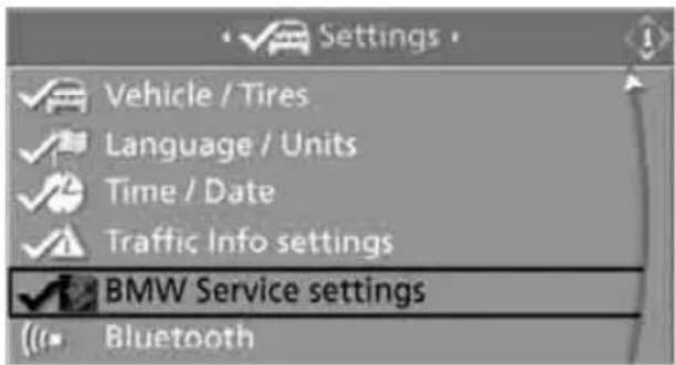 BMW 535i Sedan (2008) - Displaying and updating services - 2