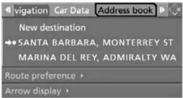 BMW 535i Sedan (2008) - Opening address book - 1