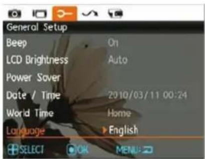 GE A1455 - Setting the Language - 1