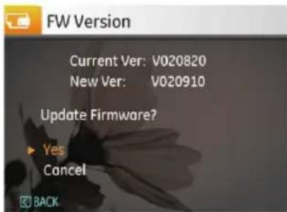 GE A1455 - FW Version (Firmware Version) - 1
