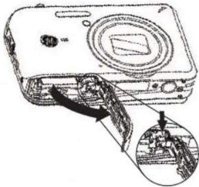 GE A1455 - Insert the Battery and SD/SDHC Card (Not included) (J Series) - 3