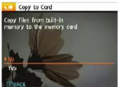 GE J1455 - Copy to Card (Copy internal memory to memory card) - 1