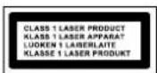 AudioSonic CD-1586 - KLASSE 1 LASER PRODUCTLABEL - 1