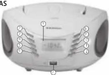 AudioSonic CD-1594 - Vista trasera - 1