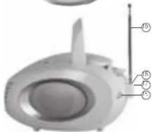 Technical diagram of a mechanical component with numbered parts labeled 5, 6, and 7