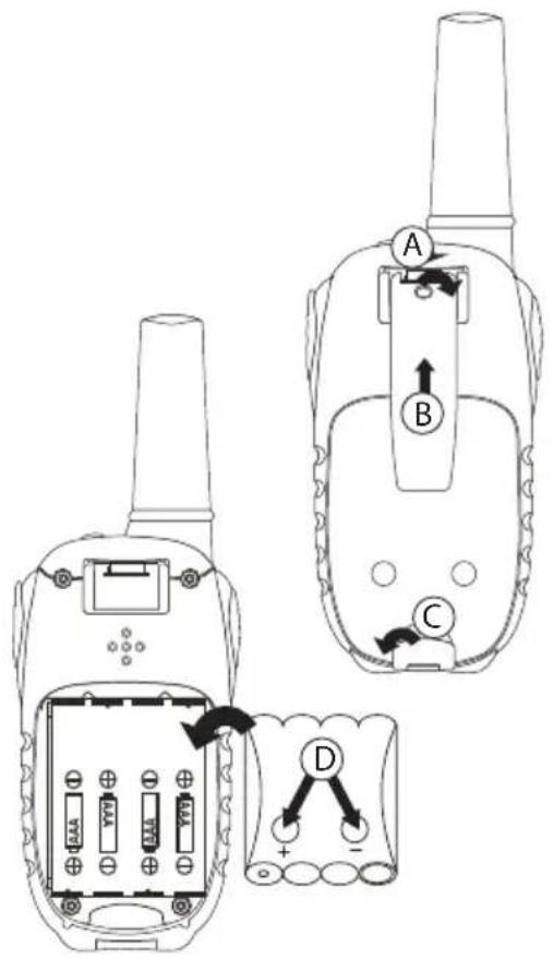 TRISTAR RC-6404 - Akkujen asettaminen - 1