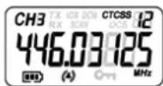 TRISTAR RC-6406 - Switching On/Off the PMR radio - 1