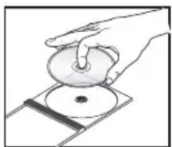Illustration of a hand pressing down on a circular object on a base (no text or symbols visible)