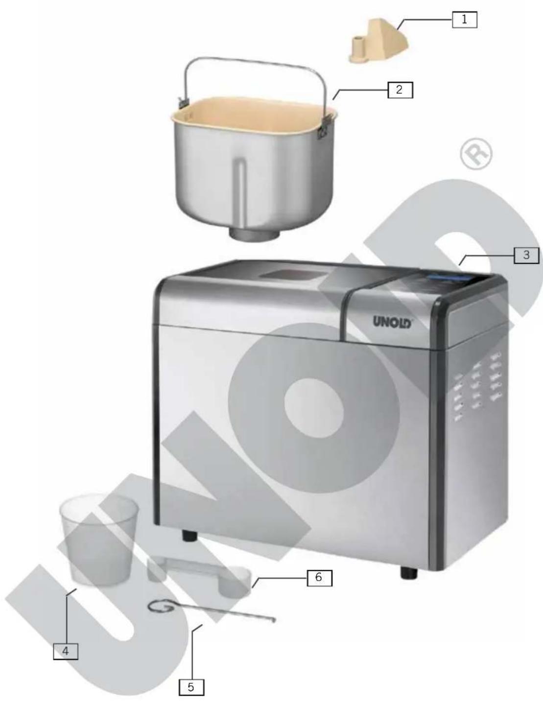 UNOLD Backmeister Top Edition 68415 - EINZELTEILE - 1