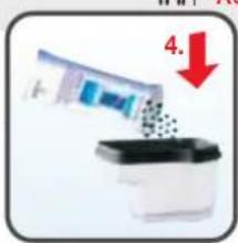 LAURASTAR S6a - Den AQUA-Wasserfilter mit Filtergranulat füllen Fill the AQUA water filter with filter granules - 4