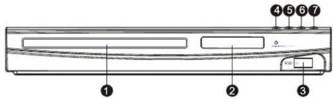 AKAI AD70H - Front Panel: - 1