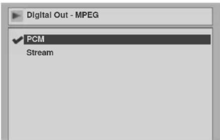 Digital Out - MPEG ✓ PCM Stream