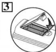 JVC DR-M70 - Installing batteries in the remote control - 3