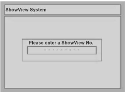 JVC DR-MV2 - In stop mode, press [the SHOWVIEW button]. - 1