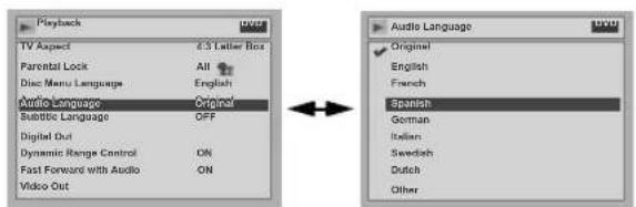 JVC DR-MV2 - Audio Language (Default: Original) - 1