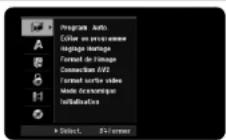 LG RH589H - Réglages de Configuration - autres possibilités - 1